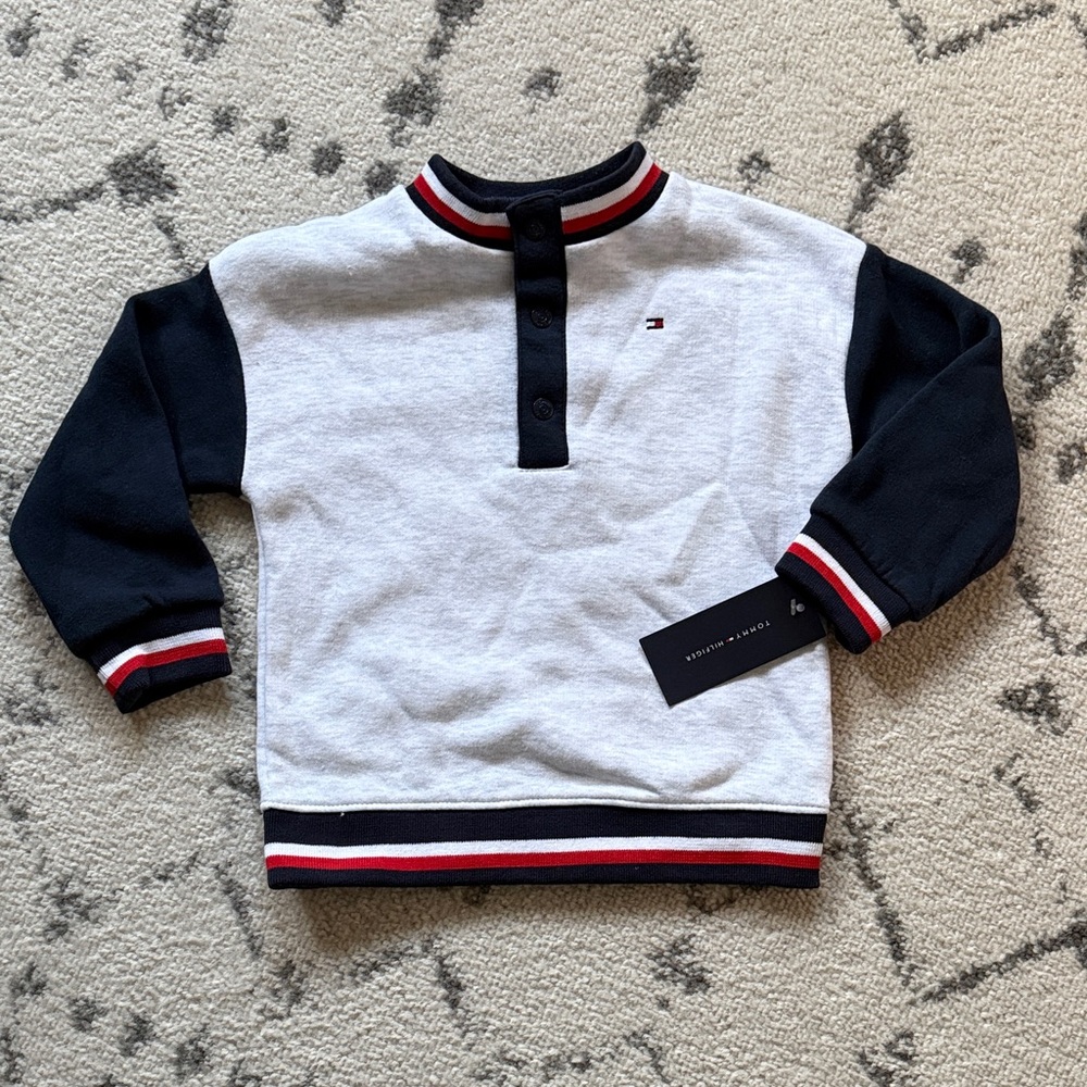 Tommy Hilfiger Kids' Gray and Navy Sweatshirt